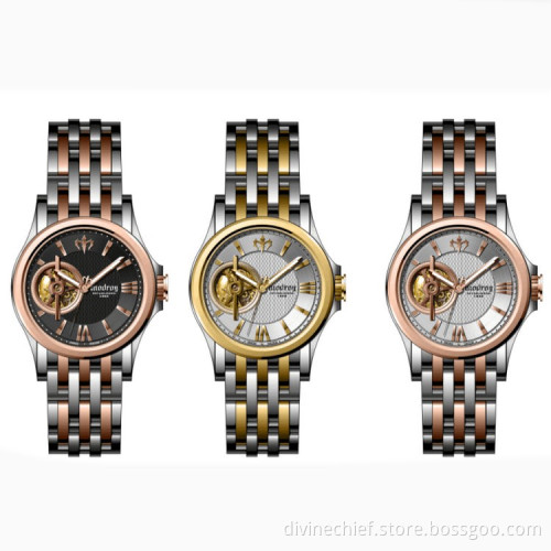 All Stainless Steel Two-stones Band Watches, High Quality & Lower price Cufflinks For Men